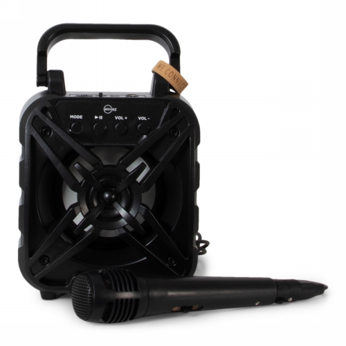 Brainz Karaoke Speaker Wheatstraw 24.5x9.8x19cm 1stuks Brainz Karaoke Speaker Wheatstraw 24.5x9.8x19cm 1stuks