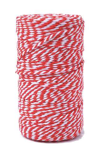 Kadolint Touw Rood & Wit 2mm x 100 meter