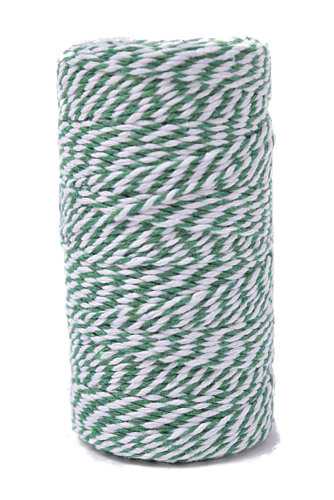 Kadolint Touw Donker Groen & Wit 2mm x 100 meter