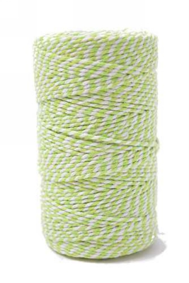 Kadolint Touw Groen & Wit 2mm x 100 meter