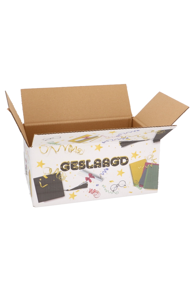 Geschenkdozen Geslaagd 31x20x14cm 30stuks