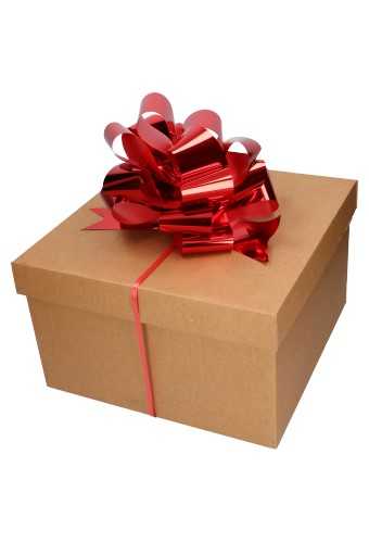 Strik Rood Metallic Doorsnee 27cm lint 6.8cm 1stuks