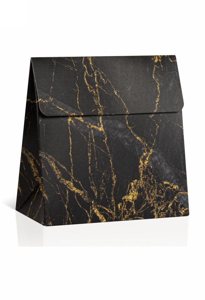 Kadobonnen + Kadozakje Manhattan Marble Black & Gold 14.5x6x14 10stuks