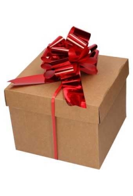 Strik Rood Metallic Doorsnee 15cm lint 5cm 1stuks