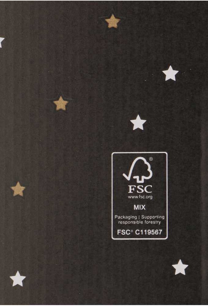 Kerstpakketdozen Golden Stars Present For You Blackbox 31x20x14cm 15st