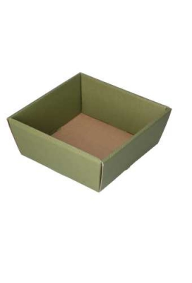 Geschenkdoos Korf Mera Linea Groen 21x21x9cm 50stuks OP IS OP