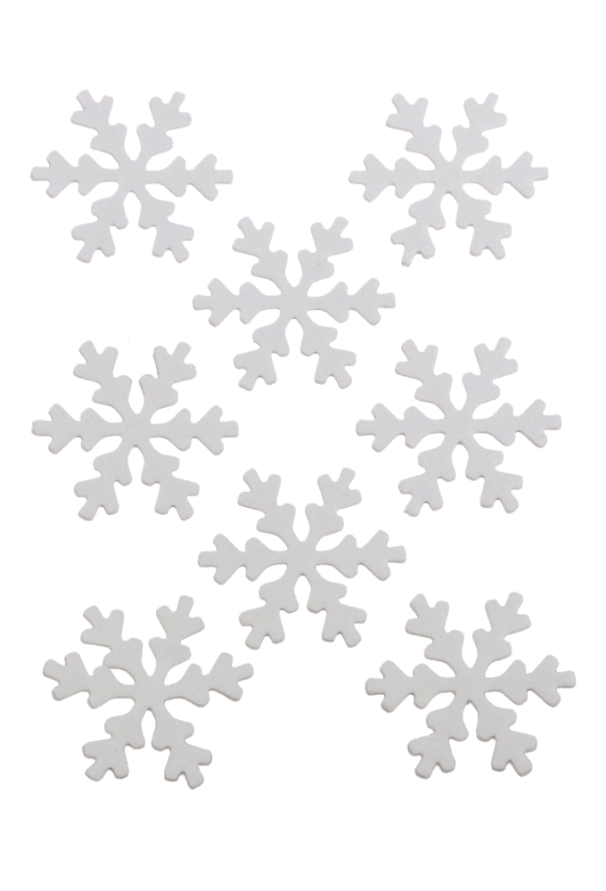 Kado Sticker Sneeuw Felt 3.5cm 8stuks OP IS OP Kado Sticker Sneeuw Felt 3.5cm 8stuks OP IS OP