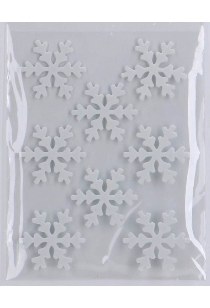 Kado Sticker Sneeuw Felt 3.5cm 8stuks OP IS OP