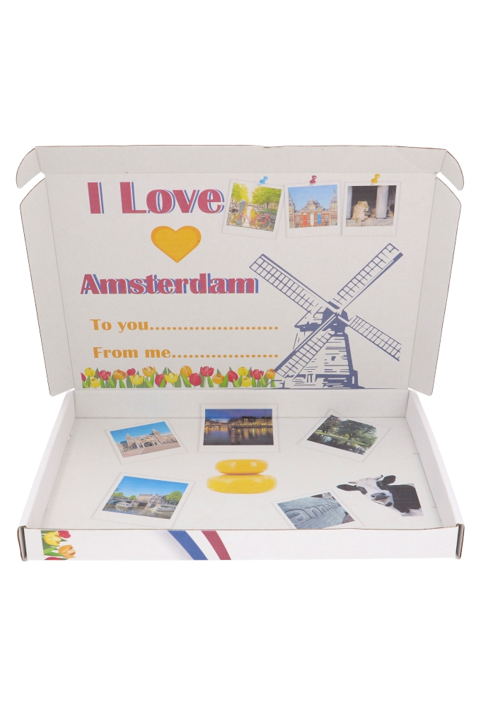 Brievenbusdoos Groetjes & Greetings Amsterdam A4 31x22x2.8cm 10stuks