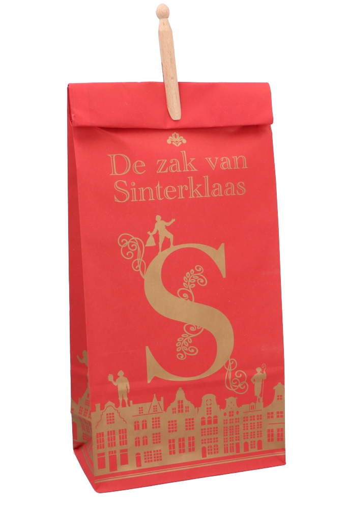 Kadozak Smal De Zak Van Sinterklaas & Knijper 20x10x47cm 50stuks