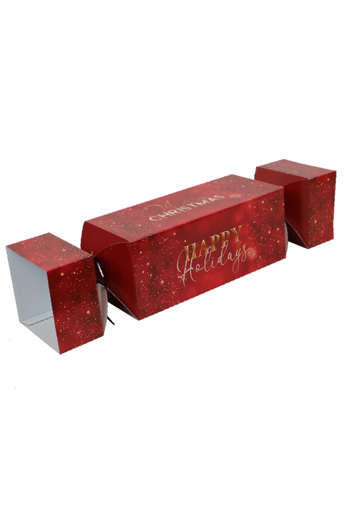 Kerstpakketdozen Happy Holiday Cracker 44x19x19cm 15stuks