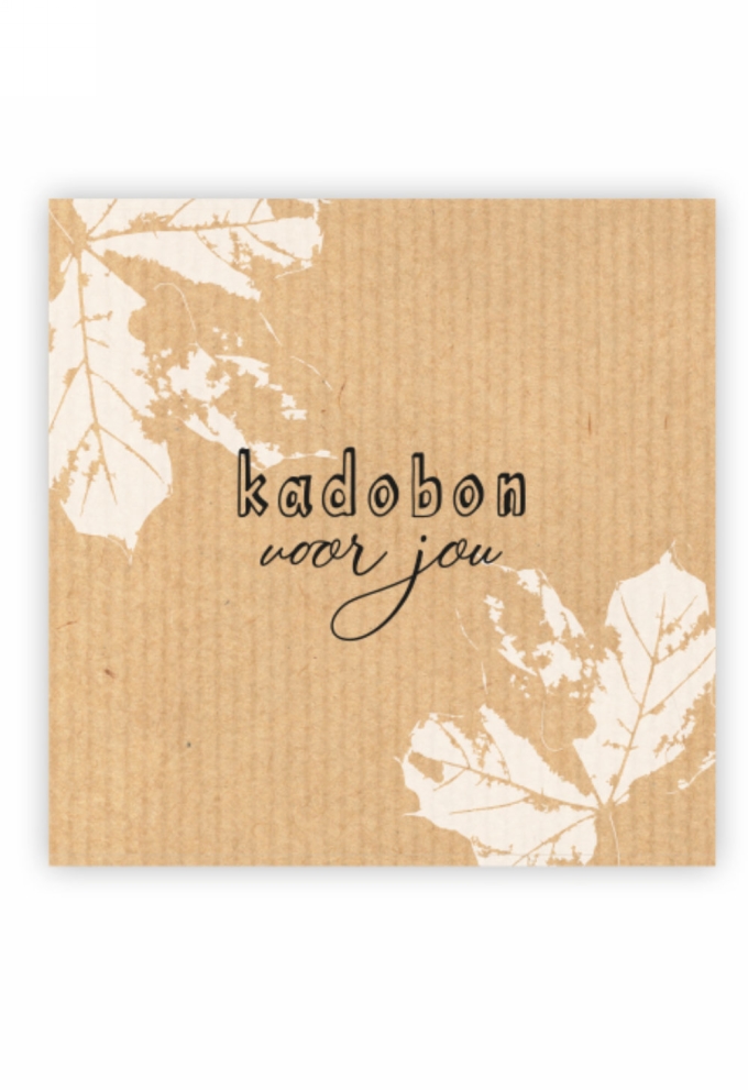 Kadobon Kraft Voor Jou Kadobon + Envelop 12x12cm 12stuks