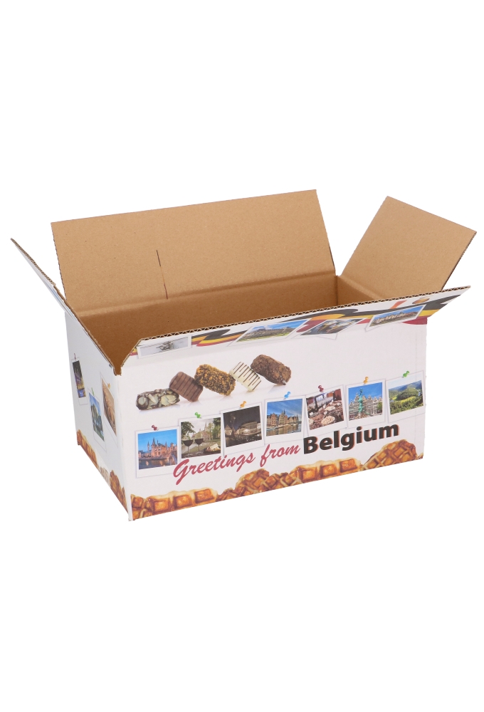 Geschenkdozen Greetings Belgium 31x20x14cm 30stuks