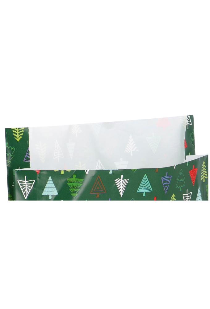 Kerstzakjes Christmas Tree Green MET ZIJVOUW 25x34+4cm 100stuks