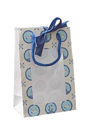 Kadotas Delfts Blauw Tegeltje Met Venster & Lintgleuf 16x9x24cm 25st