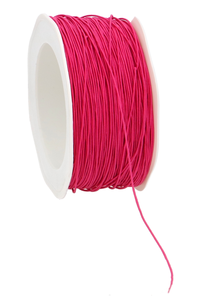 Luxe Decoratie draad Garen Met IJzerdraad Fuchsia 1mm x 100mtr