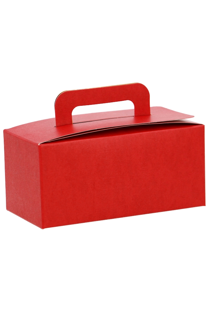 Bonbondoosjes Koffertje Rood Mat 12x6.5x5.5cm 250gram 25stuks