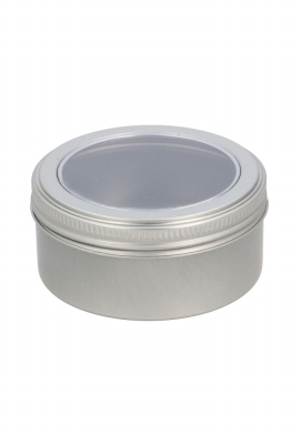 Blikken Blanco Rond & Venster Schroefdeksel 8.3x3.8cm 1 stuk