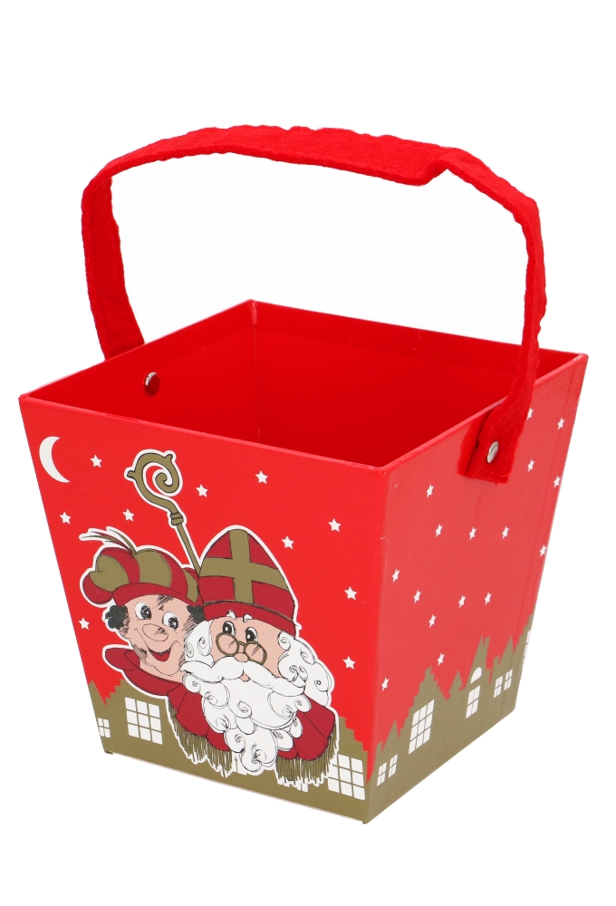 Korf Met Hengsel Sint Hoge Daken 15.3x15.3x14.3cm 6stuks