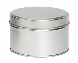 Blikken Blanco Rond r10.7x6.5cm 12stuks
