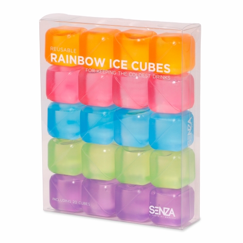 SENZA Reusable Rainbow Ice Cubes 1 stuk