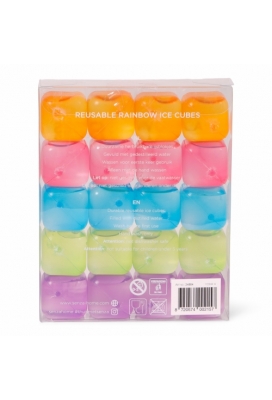 SENZA Reusable Rainbow Ice Cubes 1 stuk