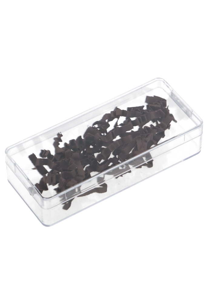 Rechthoekig transparant doosje 86x34x18mm 1020stuks