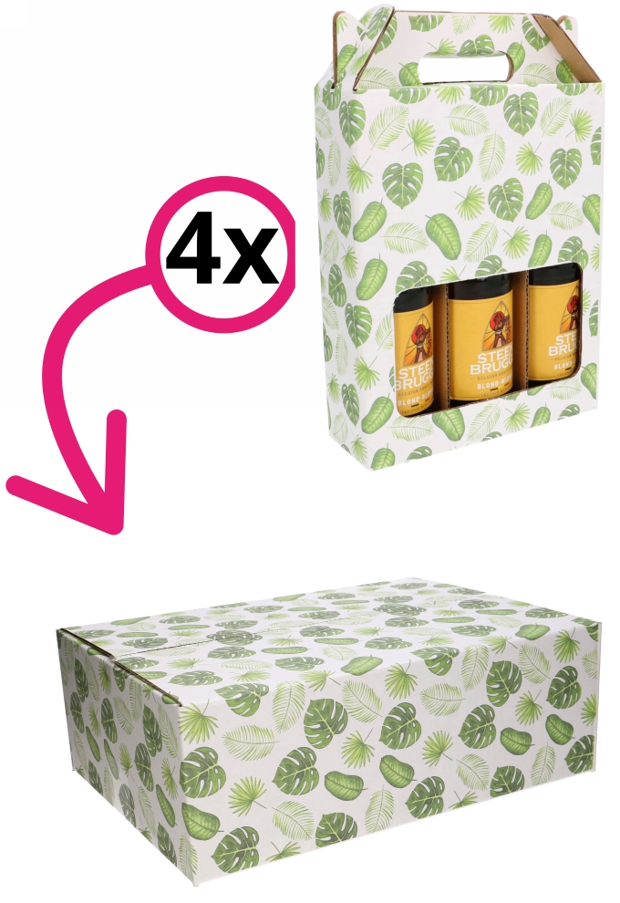 Geschenkdozen Jungle 39x29x13cm 15stuks