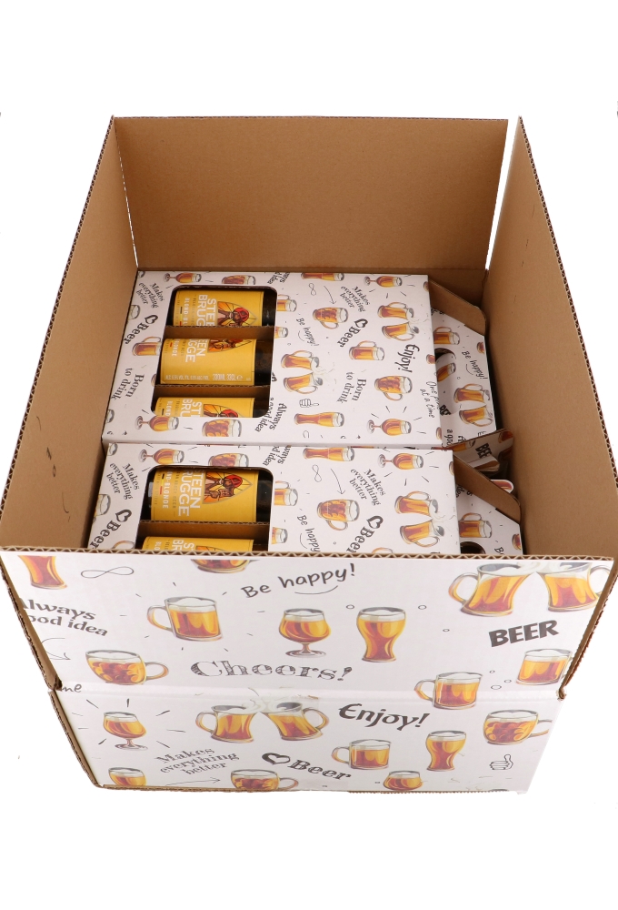 Bierverzenddozen Cheers Beer 39x29x13cm 15stuks