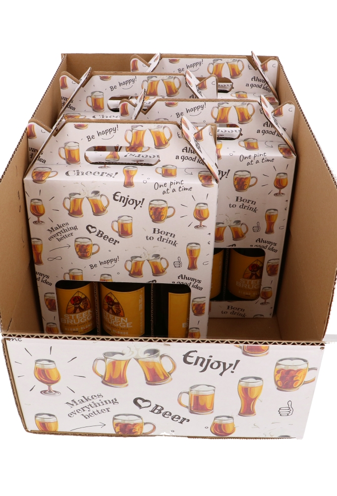 Bierverzenddozen Cheers Beer 39x29x13cm 15stuks