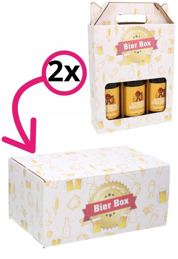 Bierverzenddozen Bier Box 31x20x14cm 30stuks