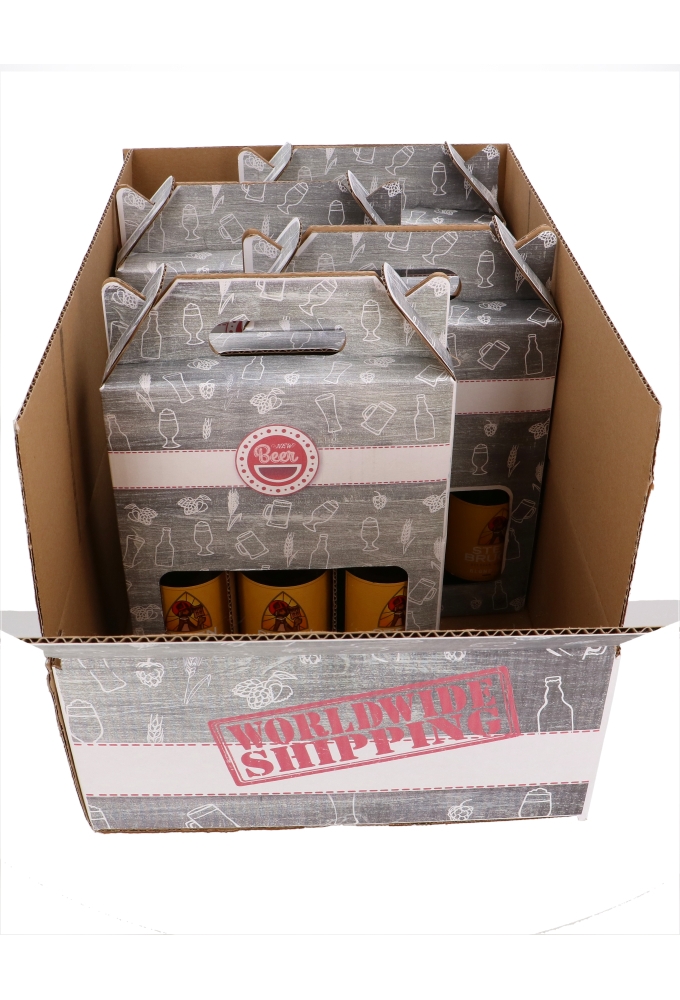 Bierverzenddozen Beer Deliver Box 39x29x13cm 15stuks