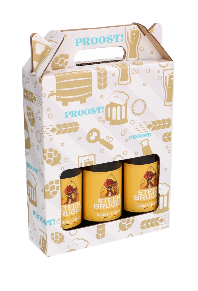 Geschenkdozen Proost 31x20x14cm 30stuks