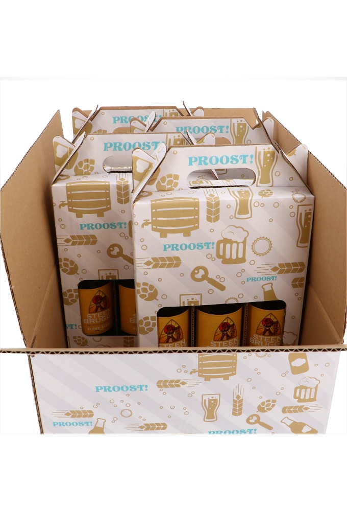 Geschenkdozen Proost 39x29x13cm 15stuks