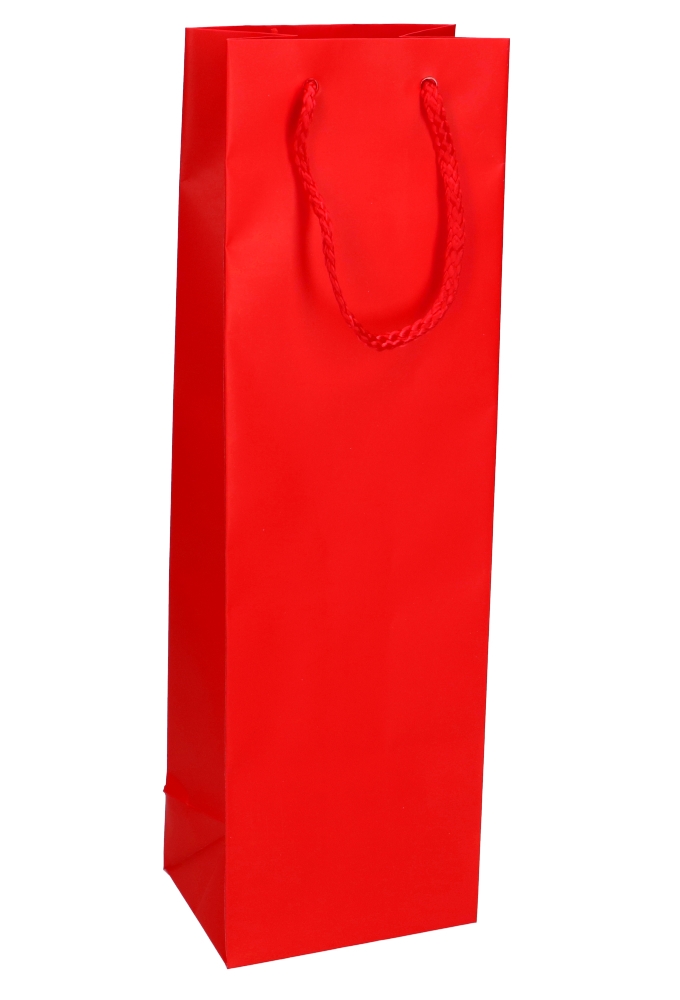 Wijntasjes Latina 1 Fles Rood Met Koord 12x9x39cm 12stuks