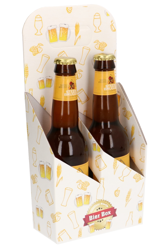 Bierverpakking Draagdoos Brugge Bier Box voor 2 flesjes 33cl 10stuks