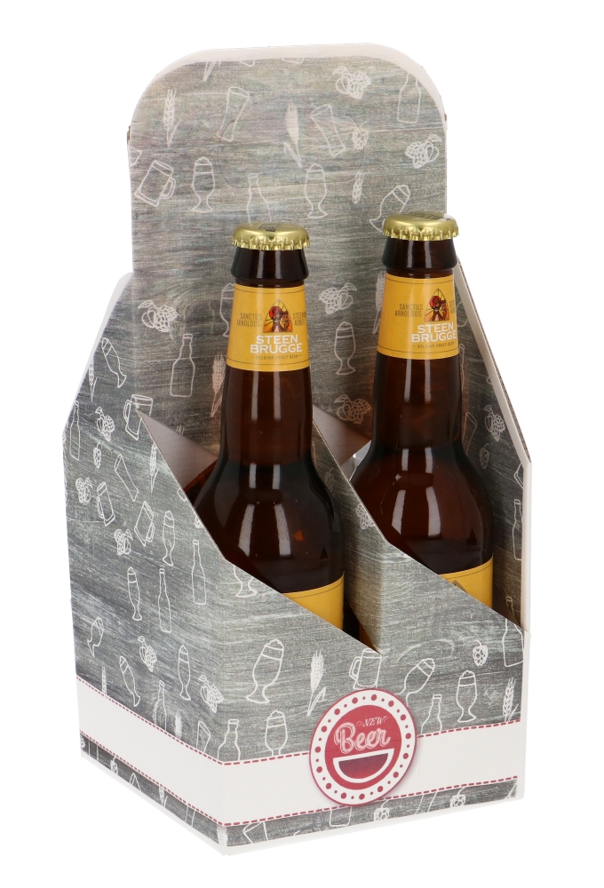 Bierverpakking Draagdoos Brugge Beer Deliver 4 Flesjes 33cl 10st