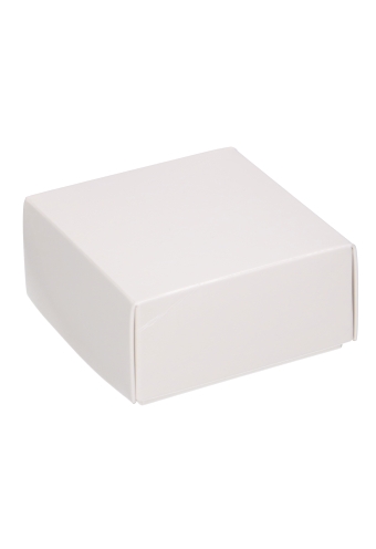 Geschenkdoos & Deksel Gaby Wit Blinkend 8x8x4cm 100stuks