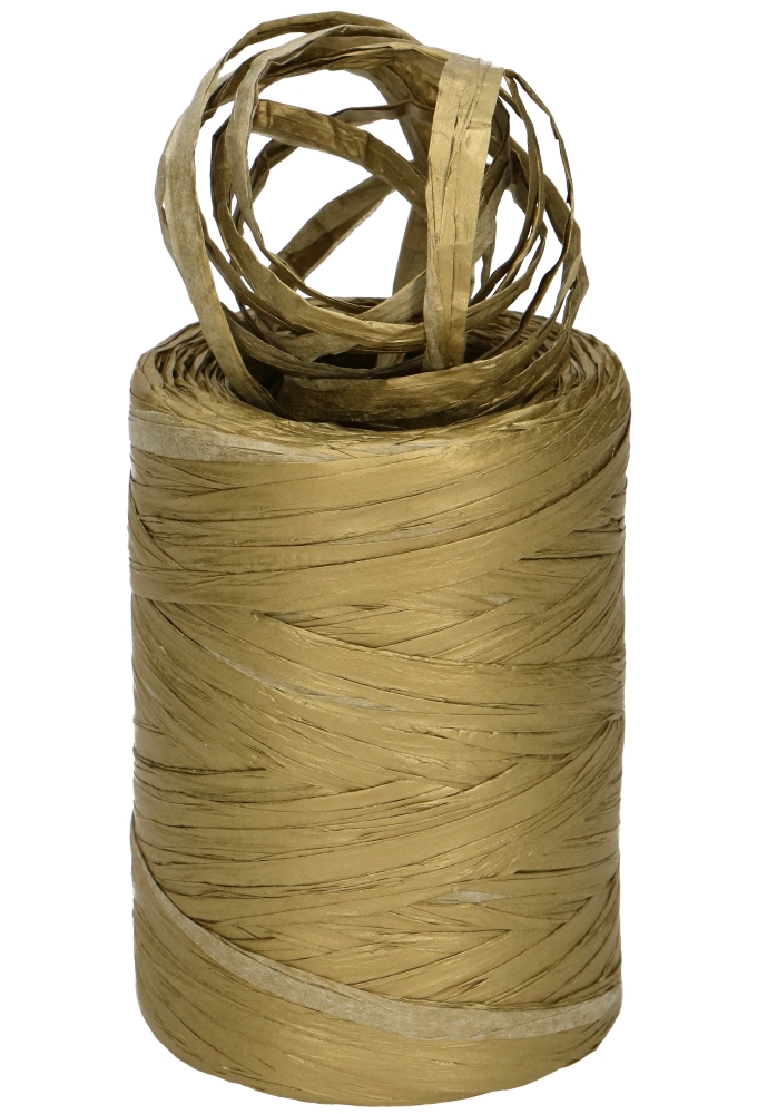 Raffia Papier Goud Metallic 5 a 8 mm x 100 meter