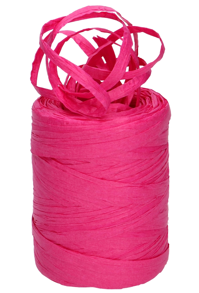 Raffia Papier Fuchsia 5 a 8 mm x 100 meter