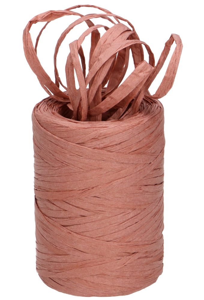 Raffia Papier Oud Roze 5 a 8 mm x 100 meter