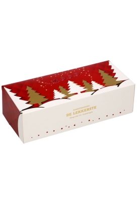 Kerstdoos Stoldoos Kerstman & Rendier 26x12x7.5cm 100stuks OP IS OP