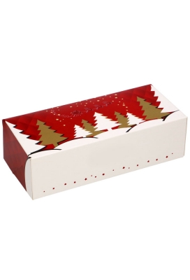 Kerstdoos Stoldoos Kerstman & Rendier 26x12x7.5cm 100stuks OP IS OP