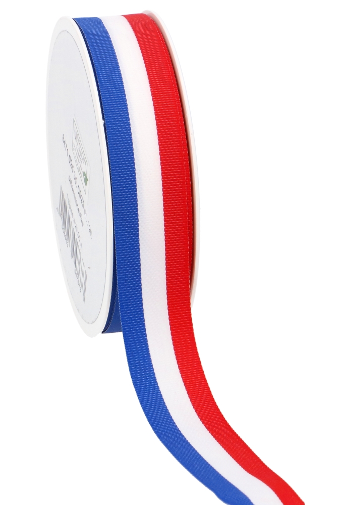 Cadeaulinten Stofband Nederland Rood Wit Blauw 1cm x 20meter