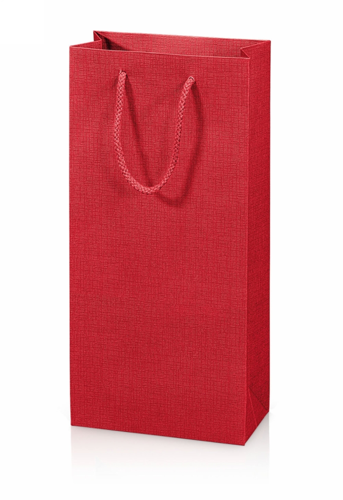 Wijntasje Linnentextuur Rood 2 Fles 317x8.5x36cm 20stuks