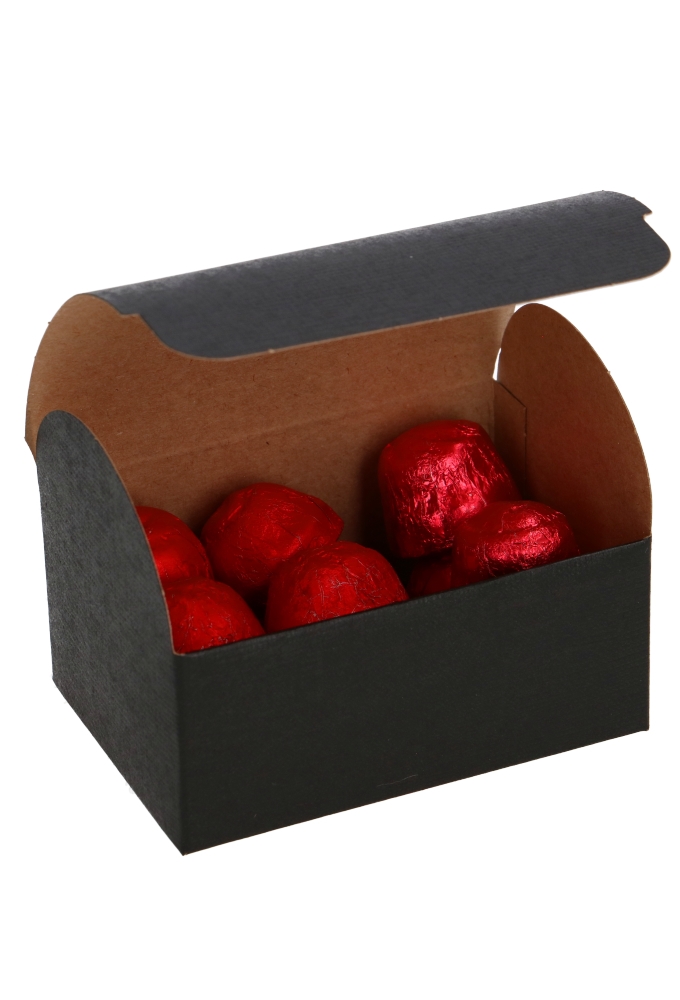 Kadodoosje Schatkistje Zwart 250gram 10x7x7.5cm 10stuks