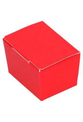 Bonbondoosjes Rood Nera Voor 1 Bonbons 4x3x3cm 25stuks OP is OP