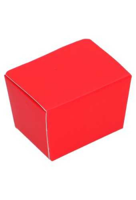 Bonbondoosjes Rood Nera Voor 1 Bonbons 4x3x3cm 25stuks OP is OP