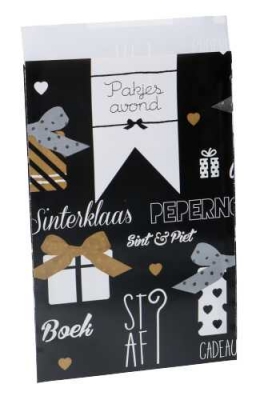 Sintzakjes Pakjes Avond 17x25cm 200stuks Sintzakjes Pakjes Avond 17x25cm 200stuks