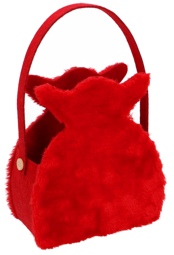 Geschenktasje Plush Stropzak Met Hengsel 19x9.5x29.5cm 4stuks